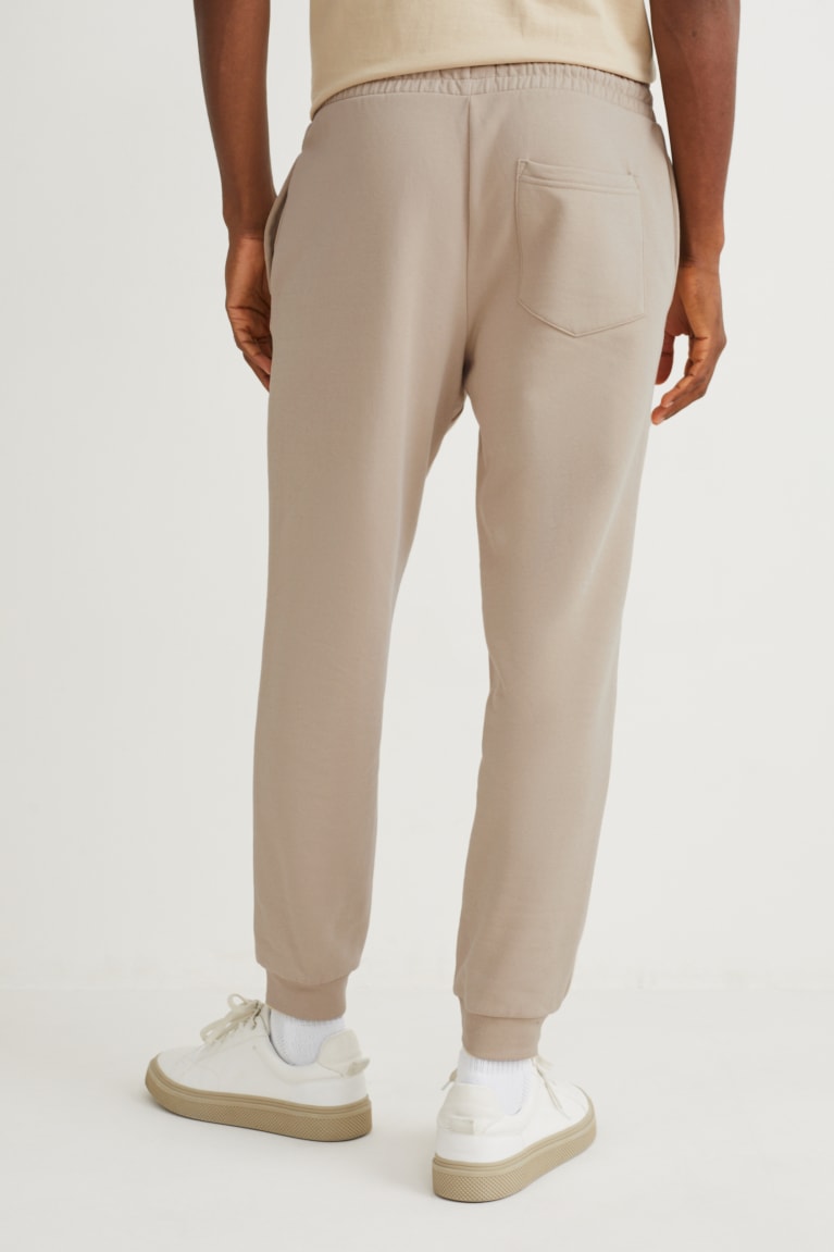 Beige C&A Joggers With Organic Cotton Men's Trousers | VDOHJ-5642