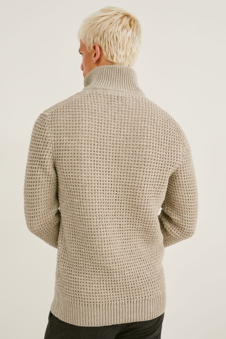 Beige C&A Men's Jumper | ZJFEP-6583