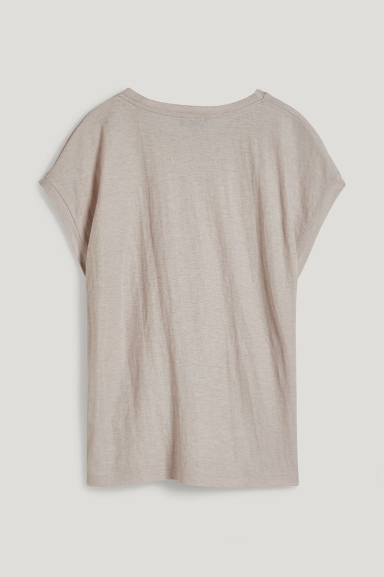 Beige C&A Women's T-shirts | FRLXT-2590