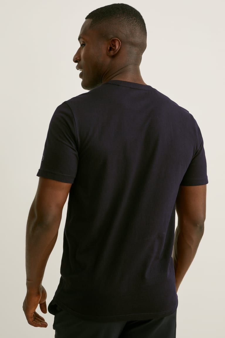 Black C&A Active Men's Top | MSWYQ-7654