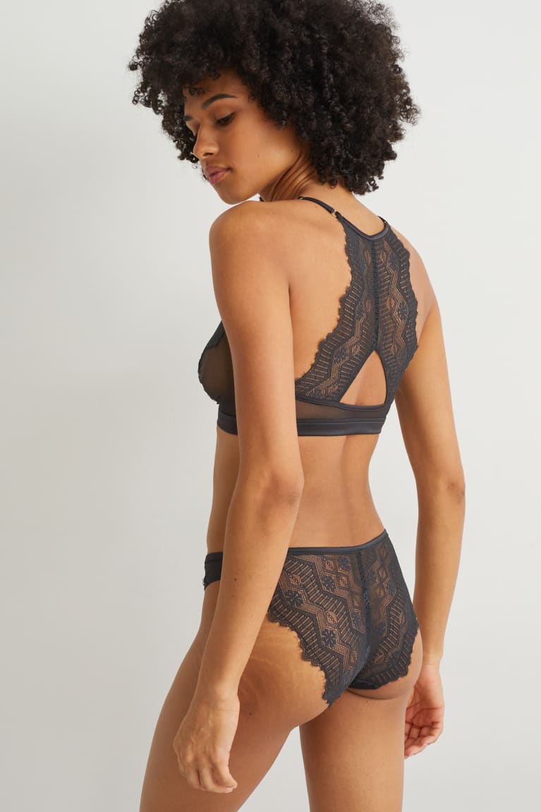 Black C&A Bralette Women's Underwear | NGZSM-8452