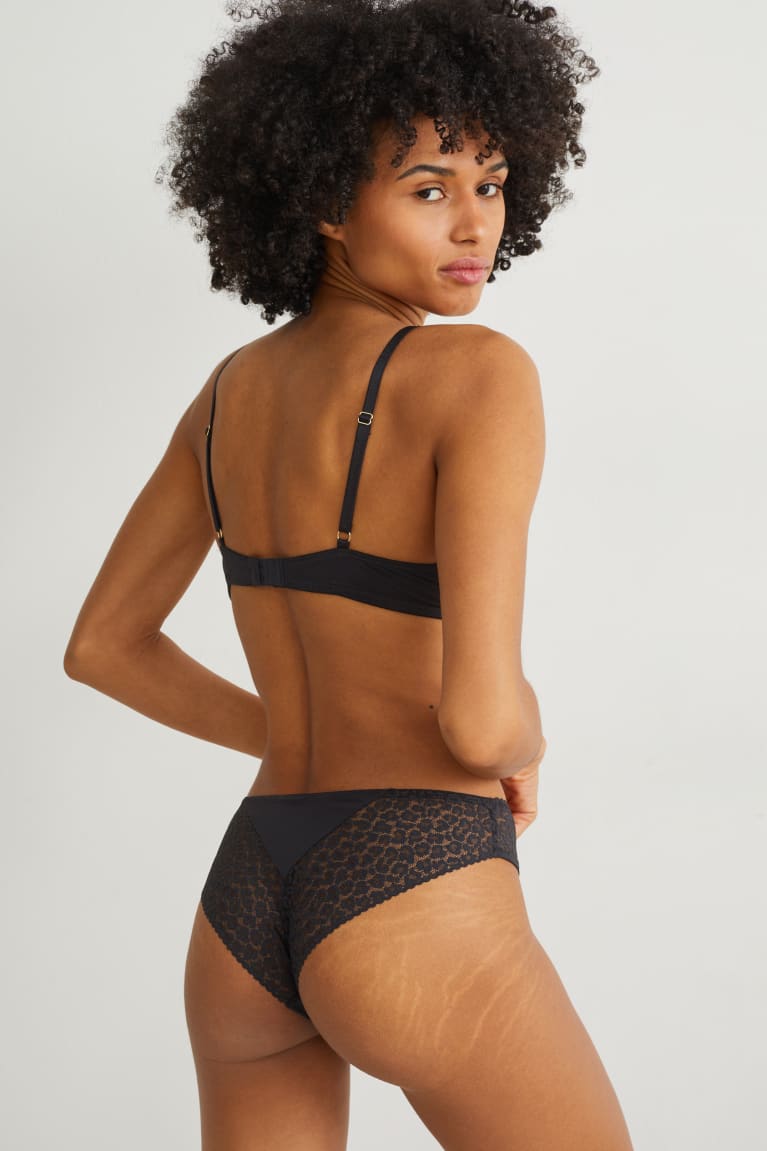 Black C&A Briefs Women's Underwear | HVORA-7264