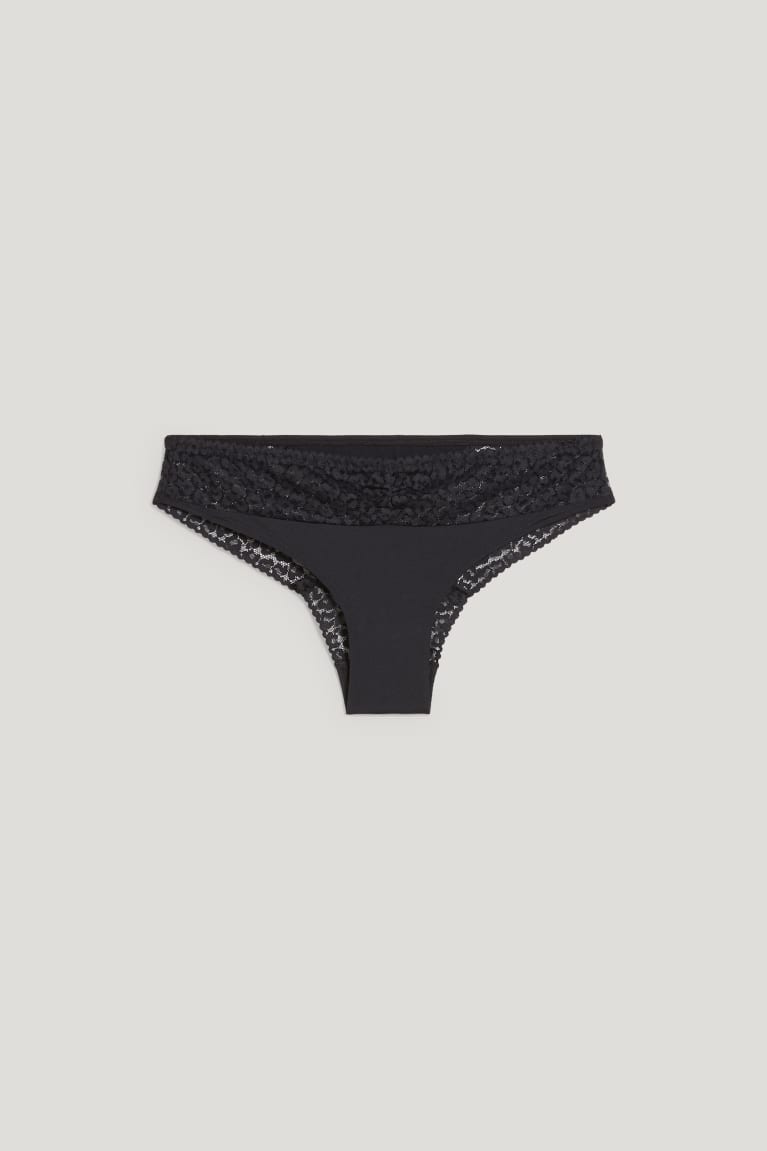 Black C&A Briefs Women's Underwear | HVORA-7264