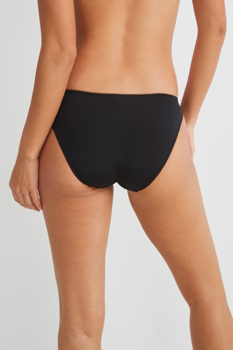 Black C&A Briefs Women's Underwear | NMXOF-8792