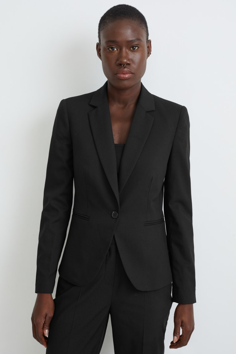 Black C&A Business Fitted Recycled Women\'s Jackets | SDQPV-5867