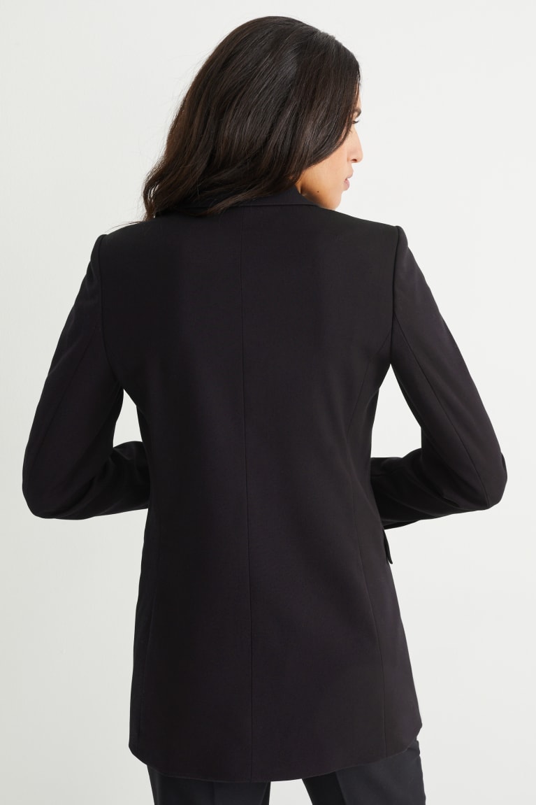 Black C&A Business Regular Fit Women's Jackets | SZYFT-6309