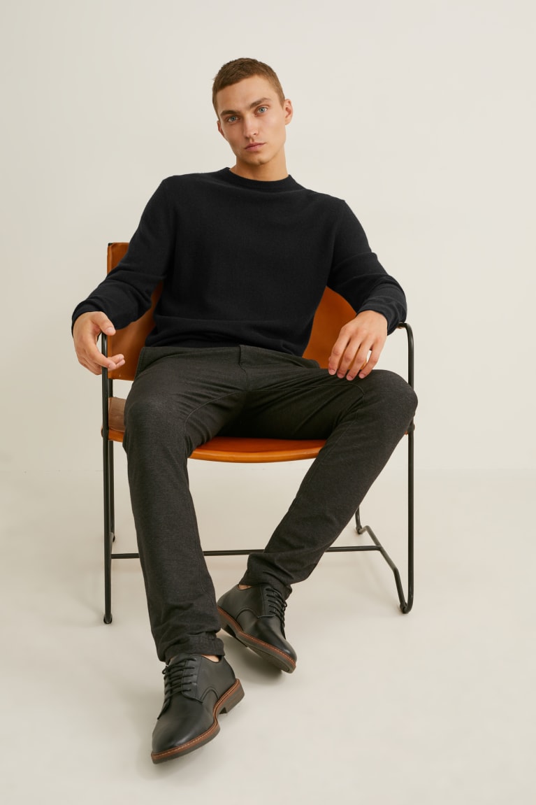 Black C&A Cashmere Men's Jumper | OLHTQ-8192