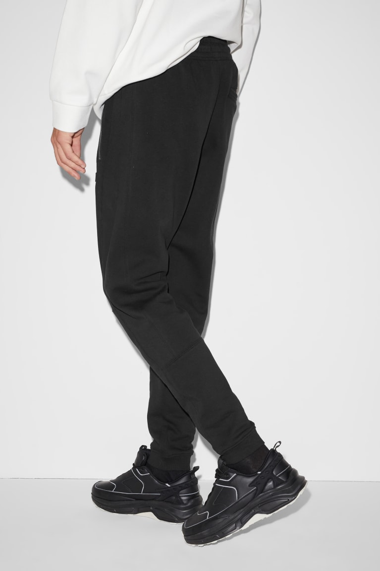 Black C&A Clockhouse Joggers Men's Trousers | RPCOE-0251