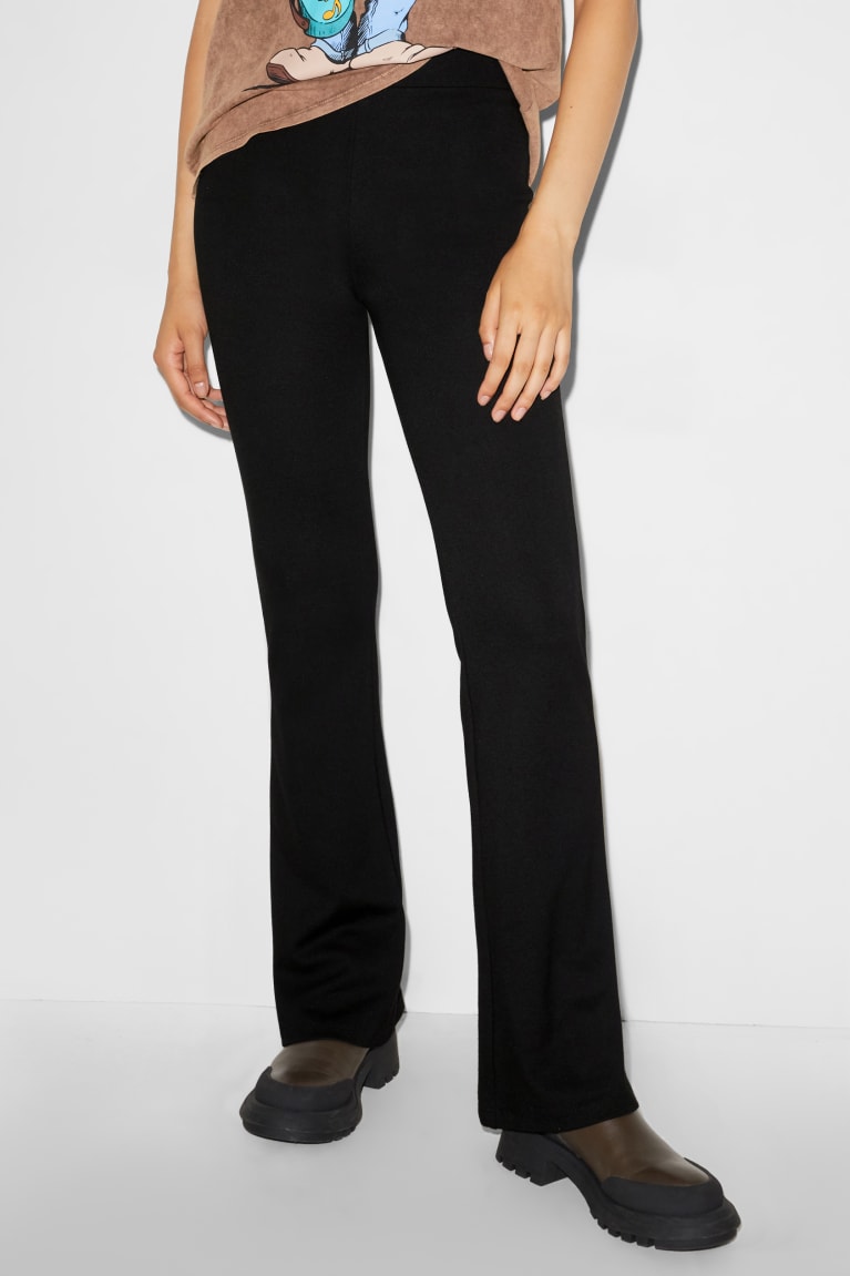 Black C&A Clockhouse Joggers Women's Trousers | YRQEP-0857