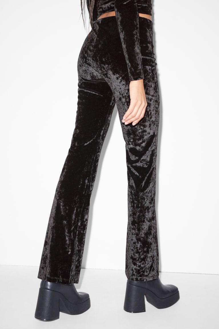 Black C&A Clockhouse Leggings Women's Trousers | ZLUXA-8063