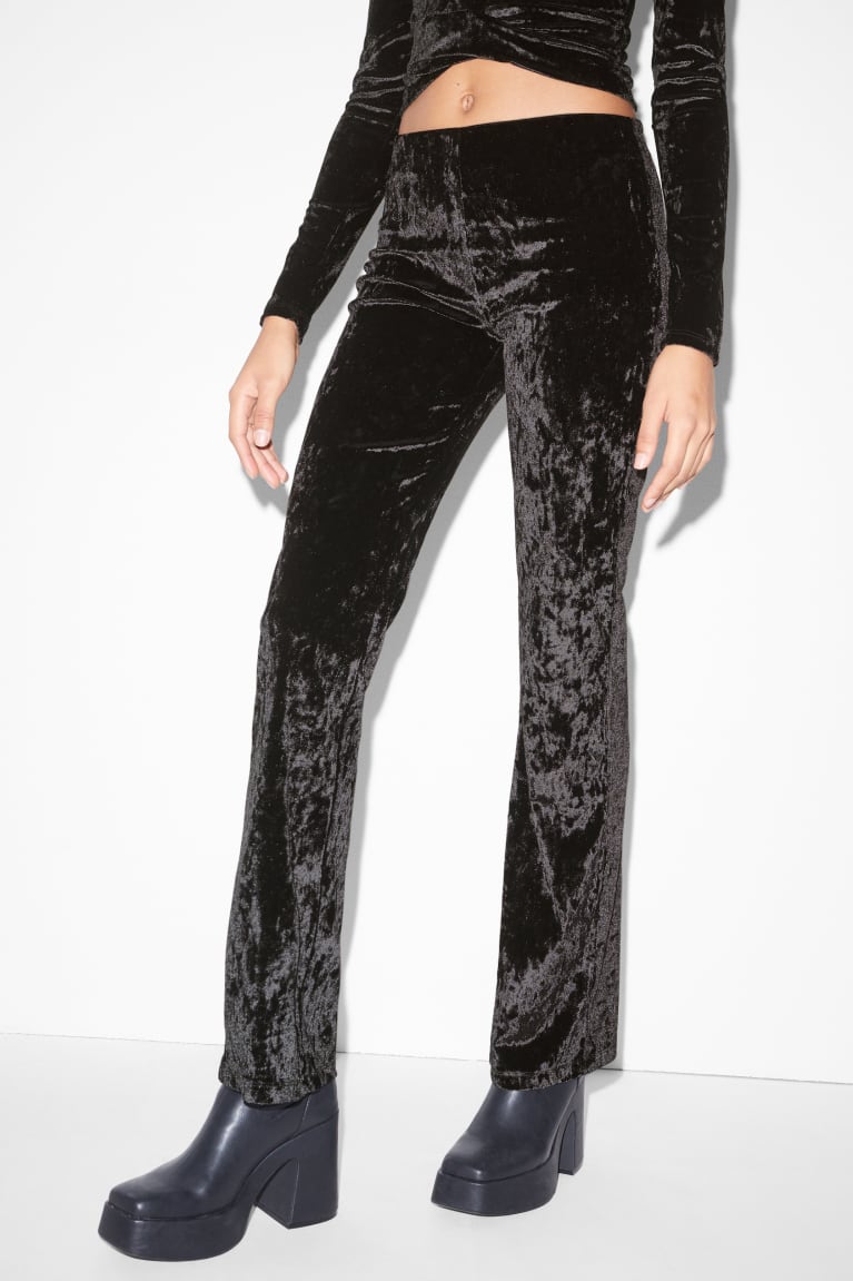 Black C&A Clockhouse Leggings Women's Trousers | ZLUXA-8063