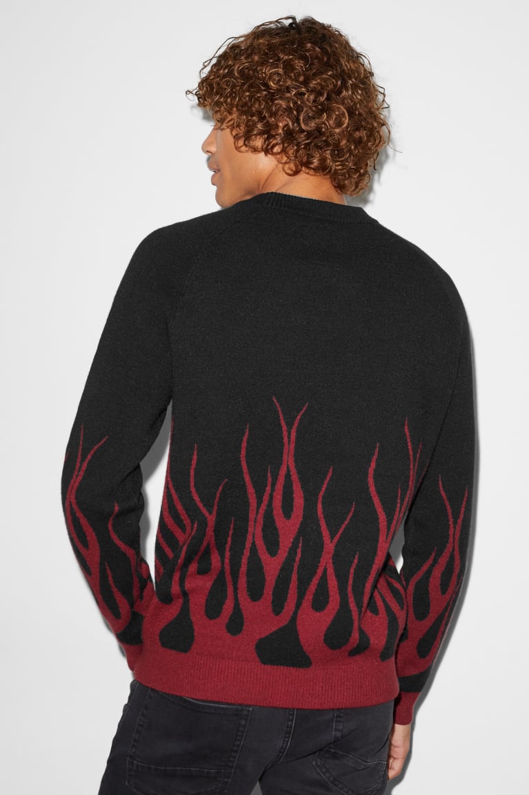 Black C&A Clockhouse Men's Jumper | IFZBG-7983