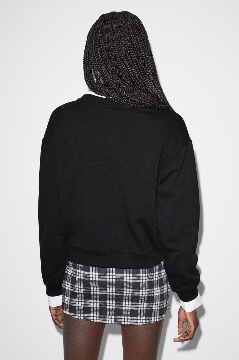 Black C&A Clockhouse Peanuts Women's Sweatshirts | BYNTS-9768