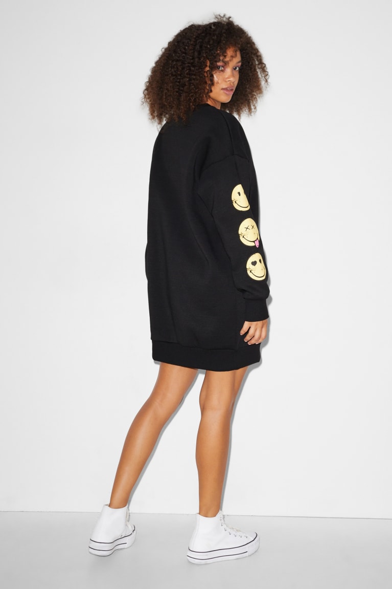 Black C&A Clockhouse Smileyworld® Women's Dress | PBVRT-4803