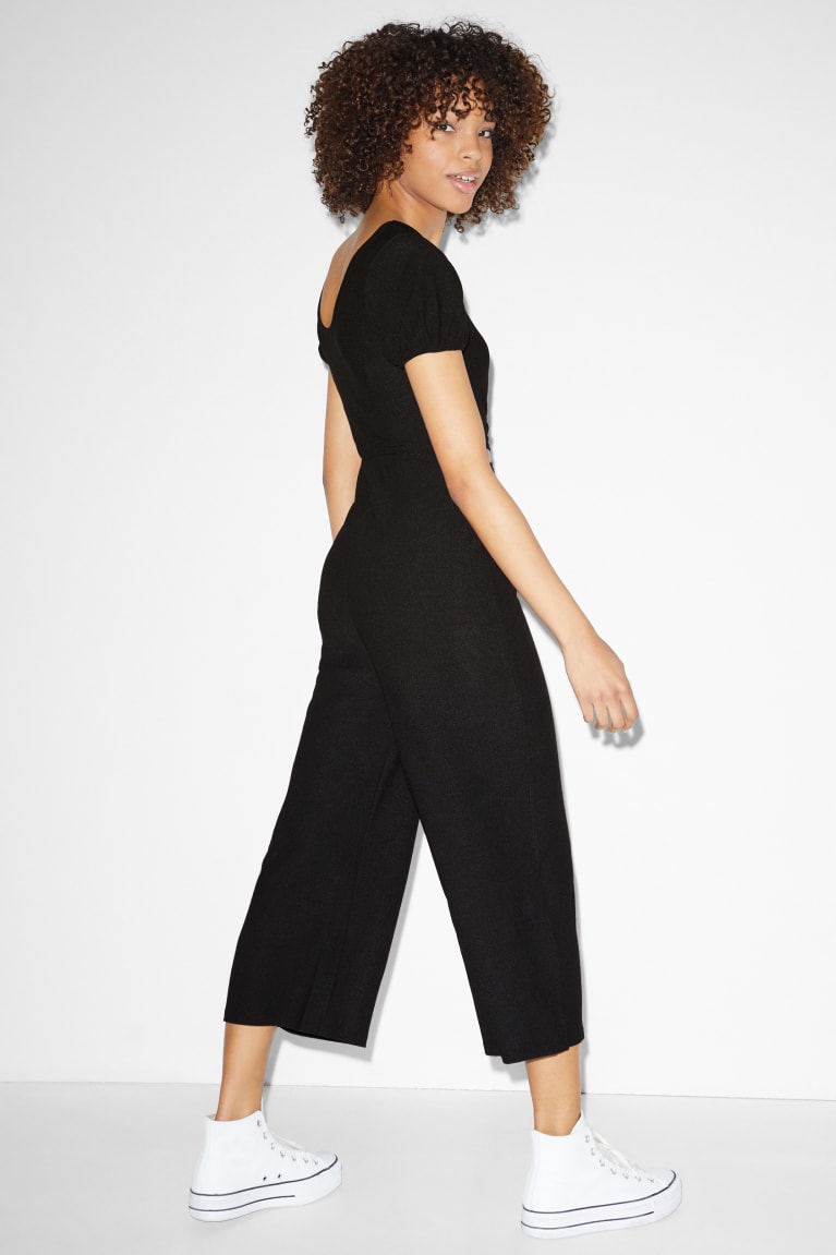 Black C&A Clockhouse Women's Jumpsuit | YVNAP-8250