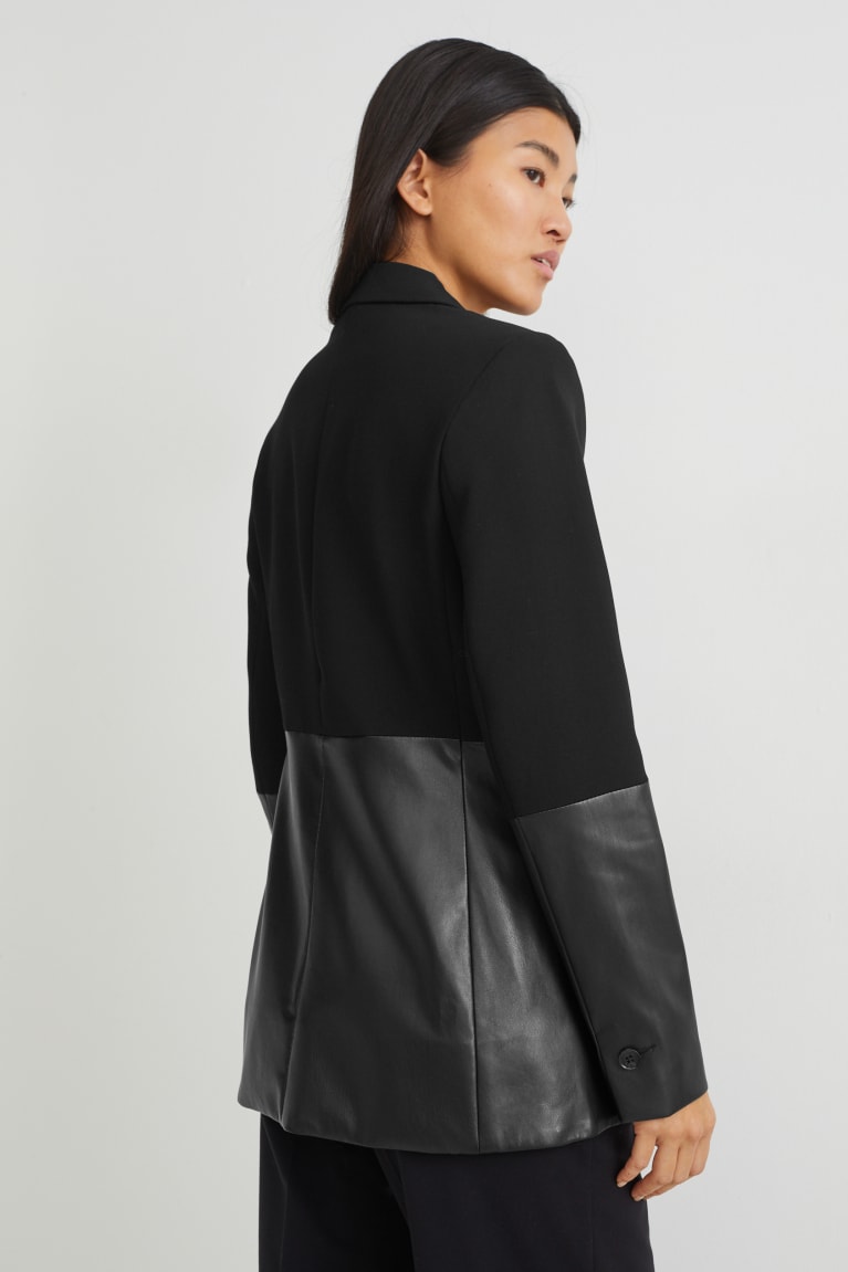 Black C&A Fitted Women's Jackets | AXECT-3102