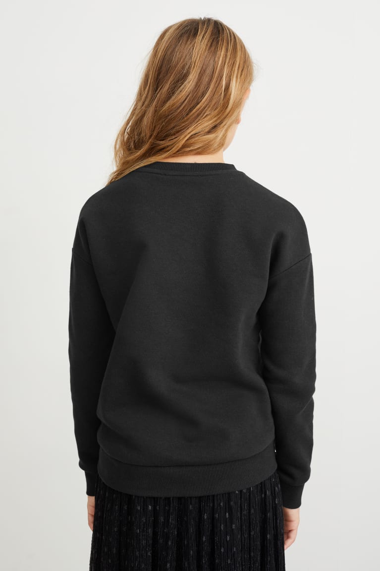 Black C&A Girls' Sweatshirts | ACBKO-1265