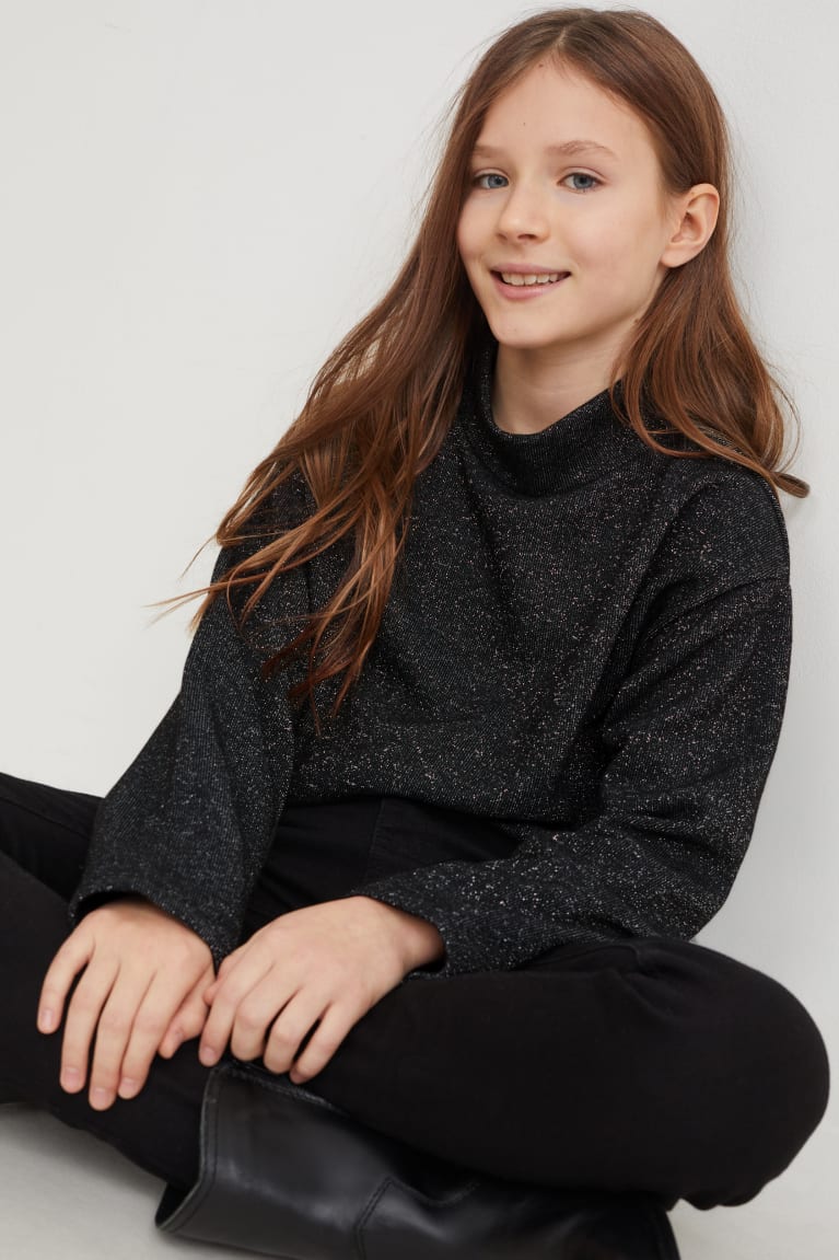 Black C&A Girls' Sweatshirts | AJBUD-5129