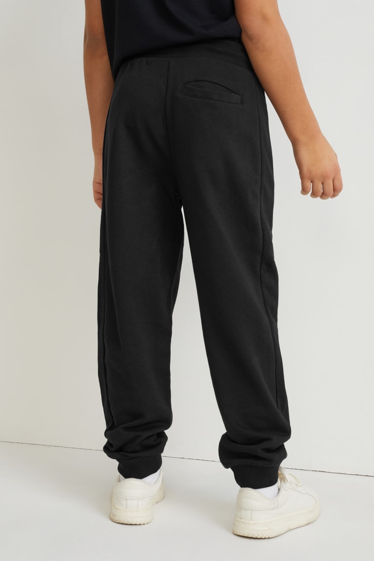 Black C&A Joggers Augmented Reality Motif Boys' Trousers | XPCMA-4896