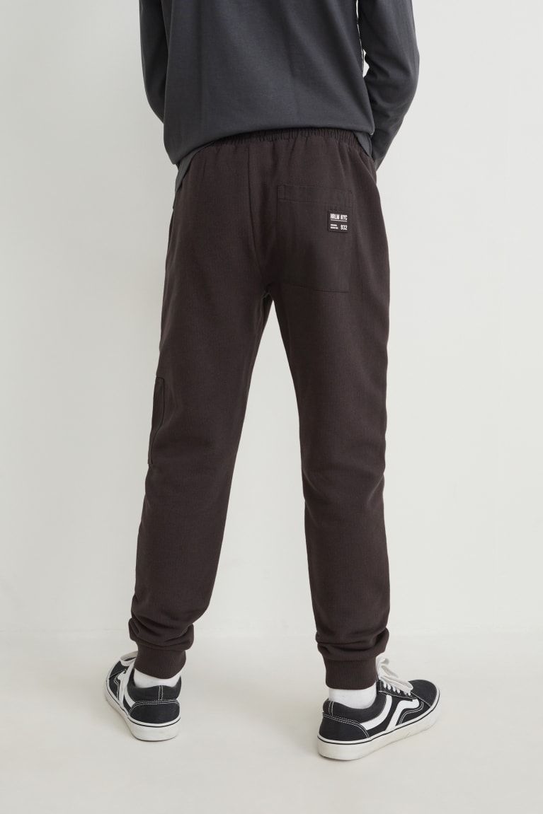 Black C&A Joggers Boys' Trousers | HMOZT-1680