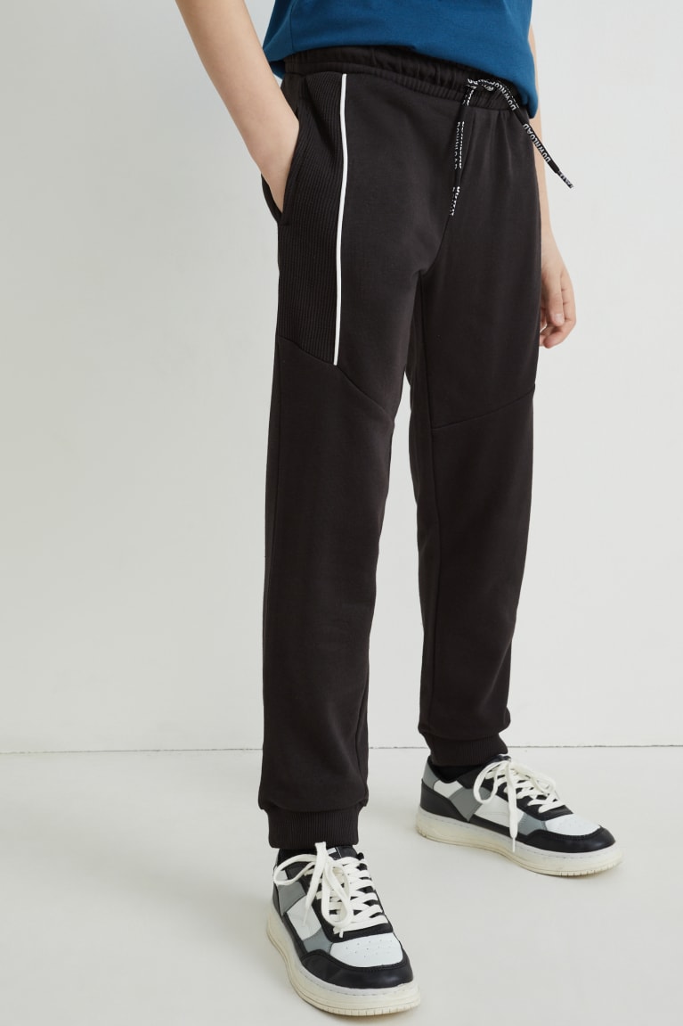 Black C&A Joggers Boys' Trousers | WMZJQ-1589