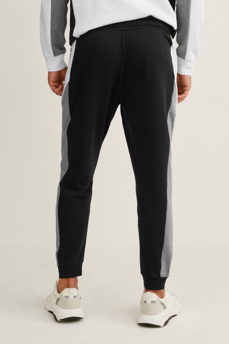 Black C&A Joggers Men's Trousers | FYDVH-9183