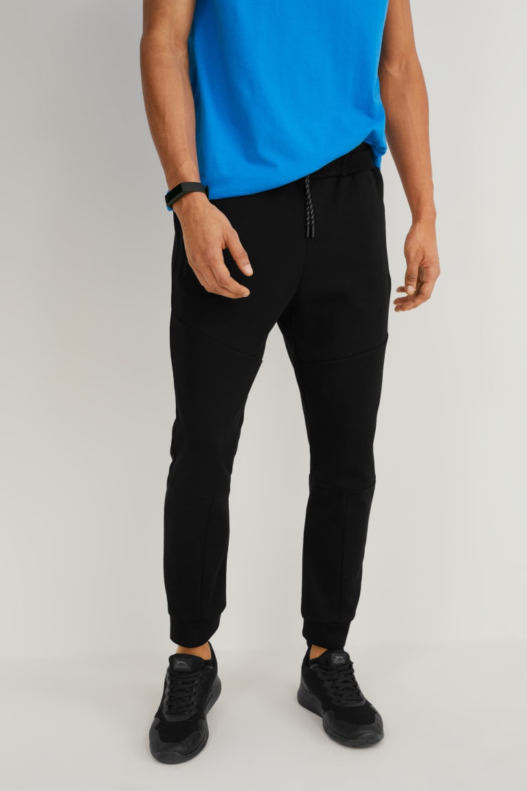 Black C&A Joggers Men's Trousers | GRLUC-3856