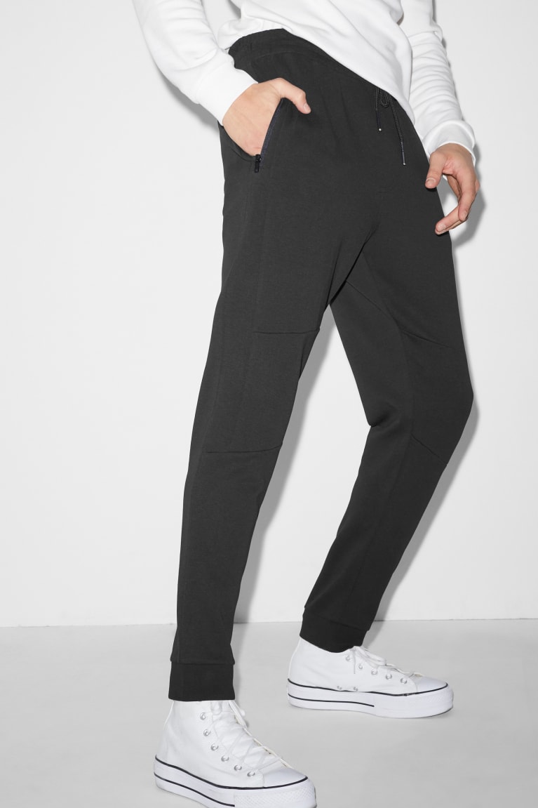 Black C&A Joggers Men's Trousers | LSBMY-0862