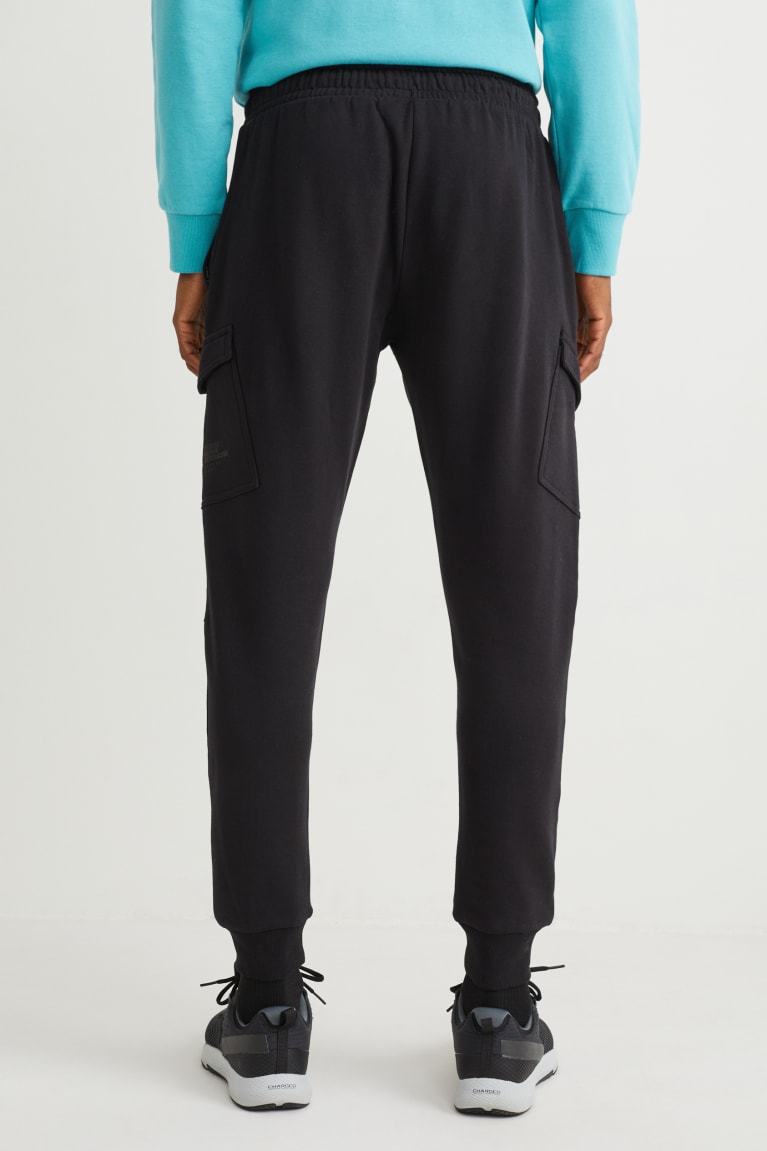 Black C&A Joggers Men's Trousers | OADRS-9065