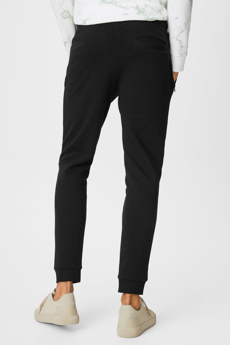 Black C&A Joggers Men's Trousers | PMQCO-1609