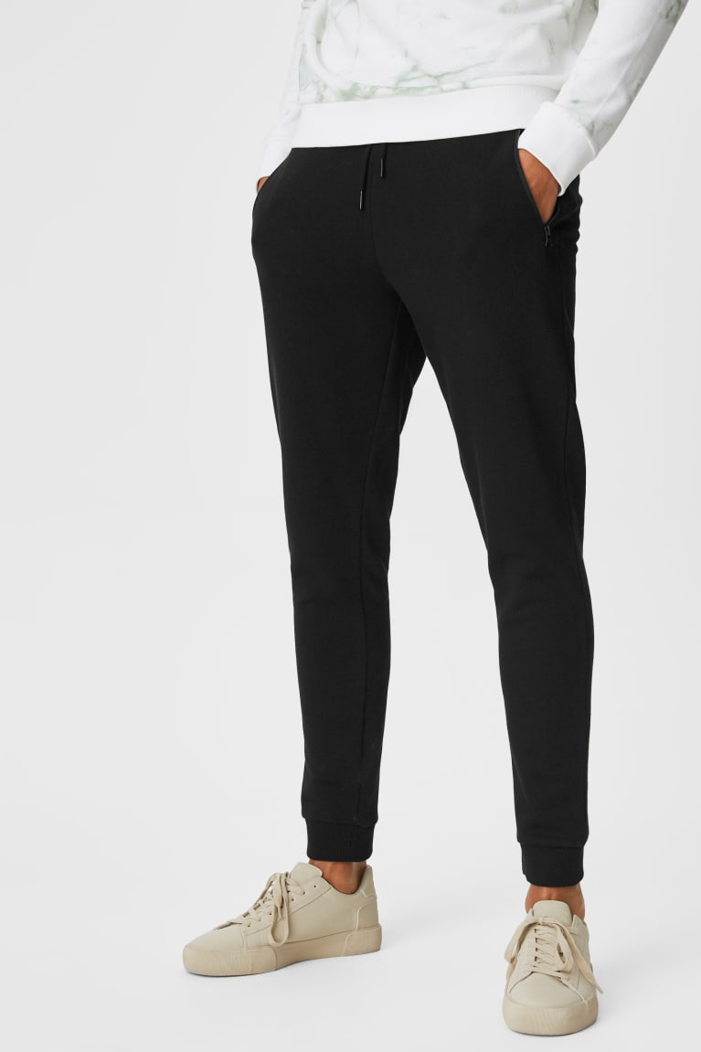 Black C&A Joggers Men's Trousers | PMQCO-1609