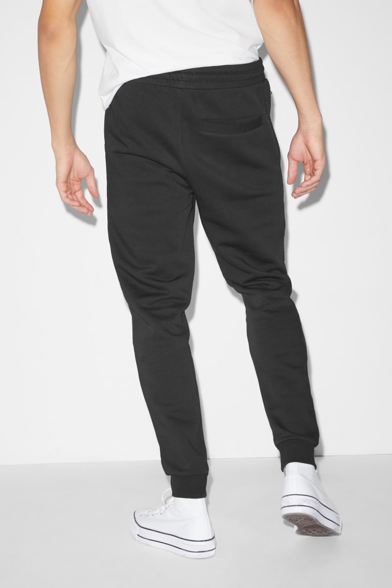 Black C&A Joggers Men's Trousers | RCLEH-8624