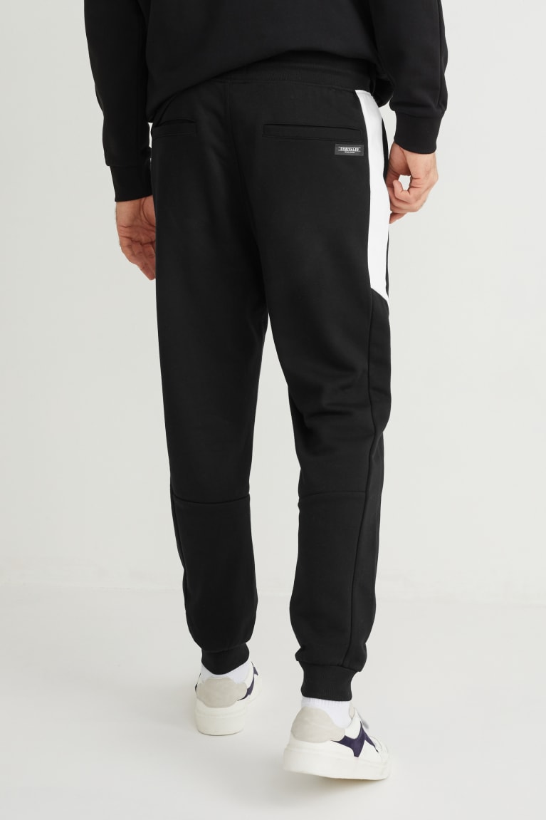 Black C&A Joggers Men's Trousers | UFZKE-8542