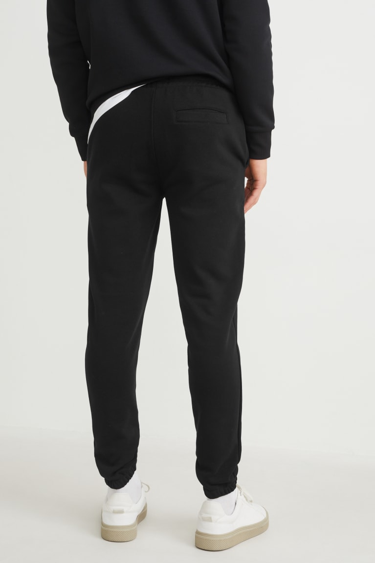 Black C&A Joggers Men's Trousers | YRWMI-1297