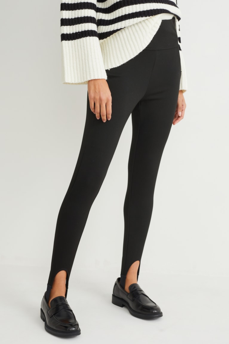 Black C&A Leggings Women's Trousers | CMSGR-3569