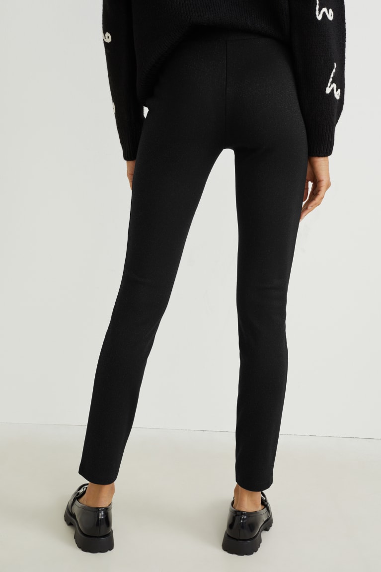 Black C&A Leggings Women's Trousers | RDIVX-0724