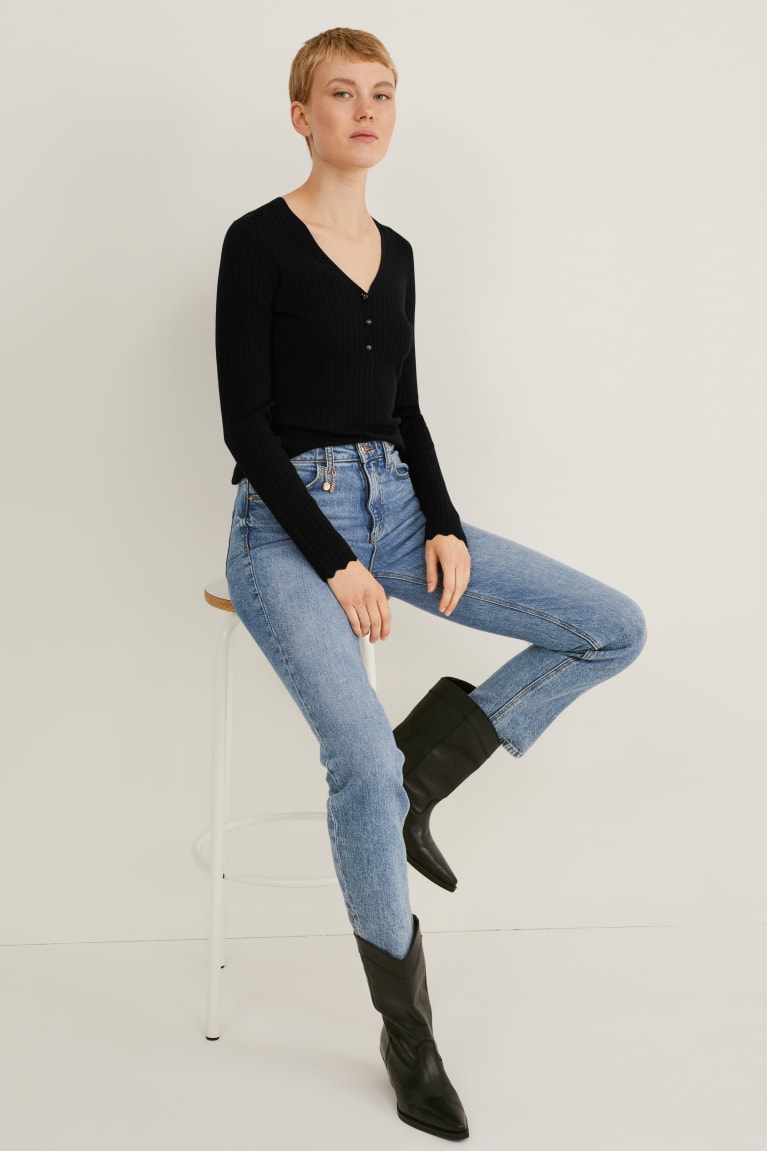 Black C&A Lenzing™ Ecovero™ Women's Jumper | IZUSL-4157