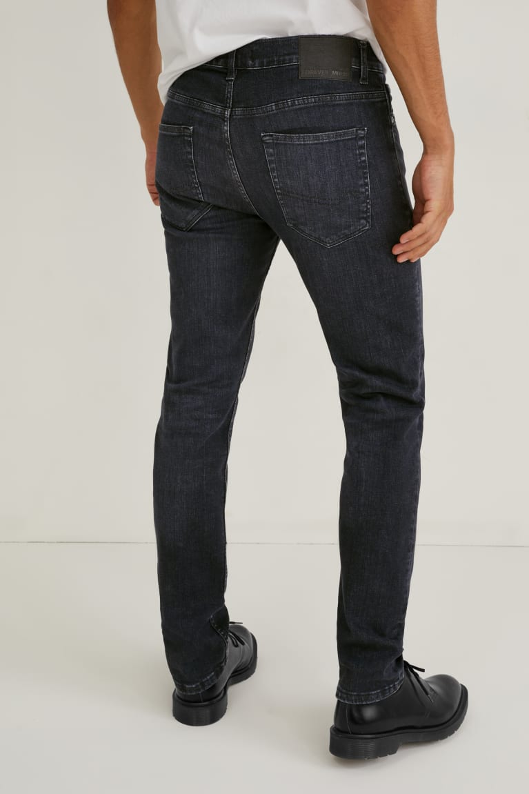 Black C&A Made In Eu Slim Men's Jeans | BIJLM-4906