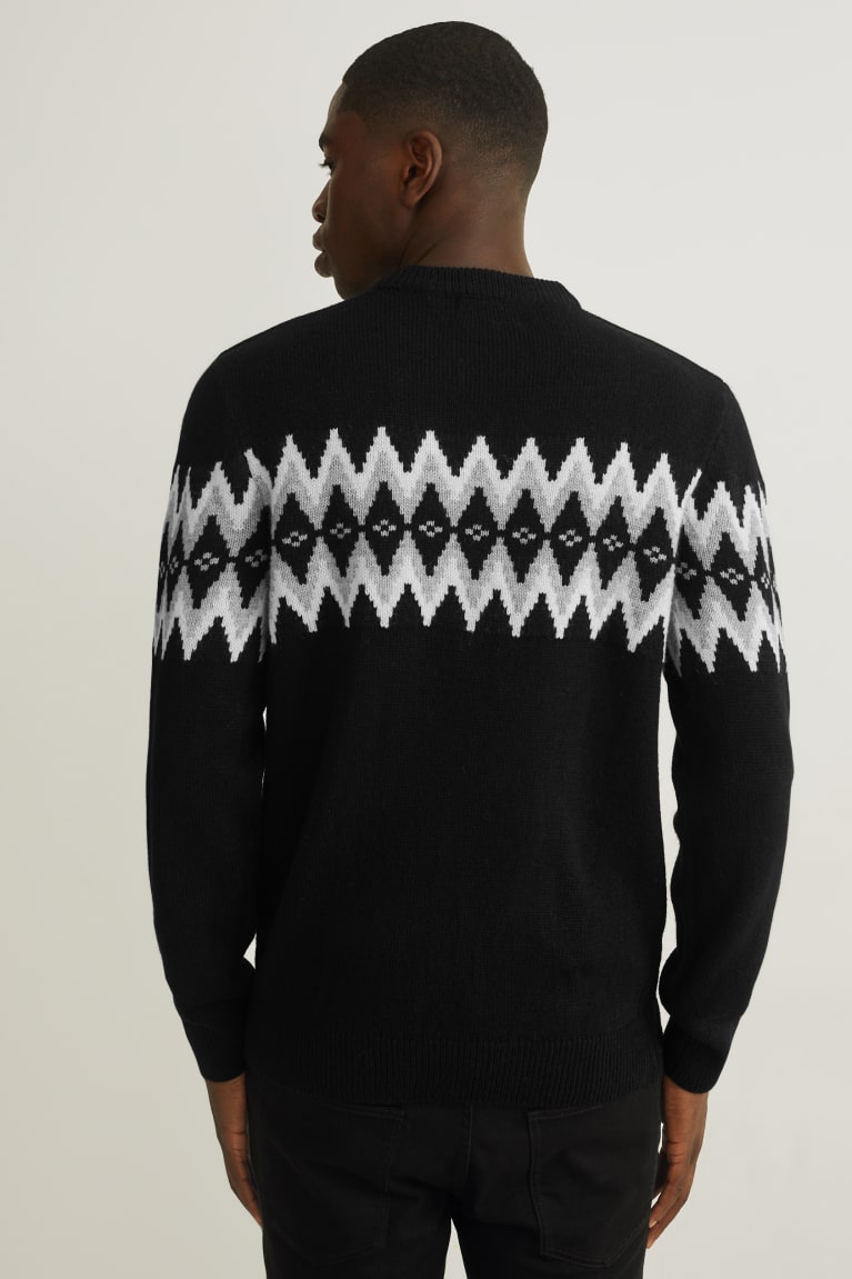 Black C&A Men's Jumper | YBLNM-2108