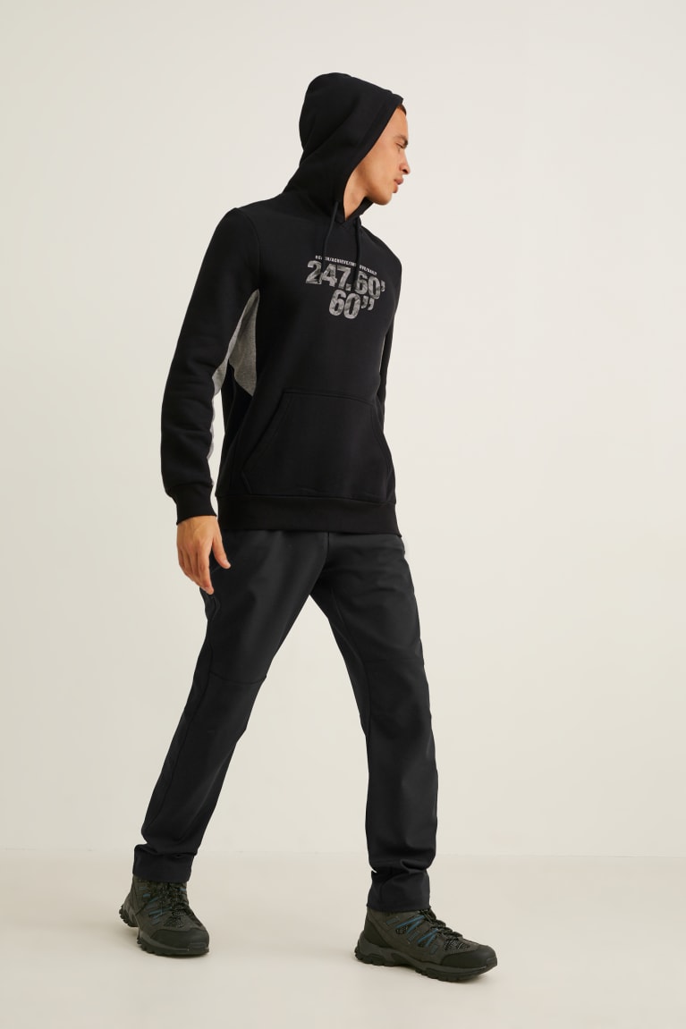 Black C&A Men's Sweatshirts | BIKVM-7459