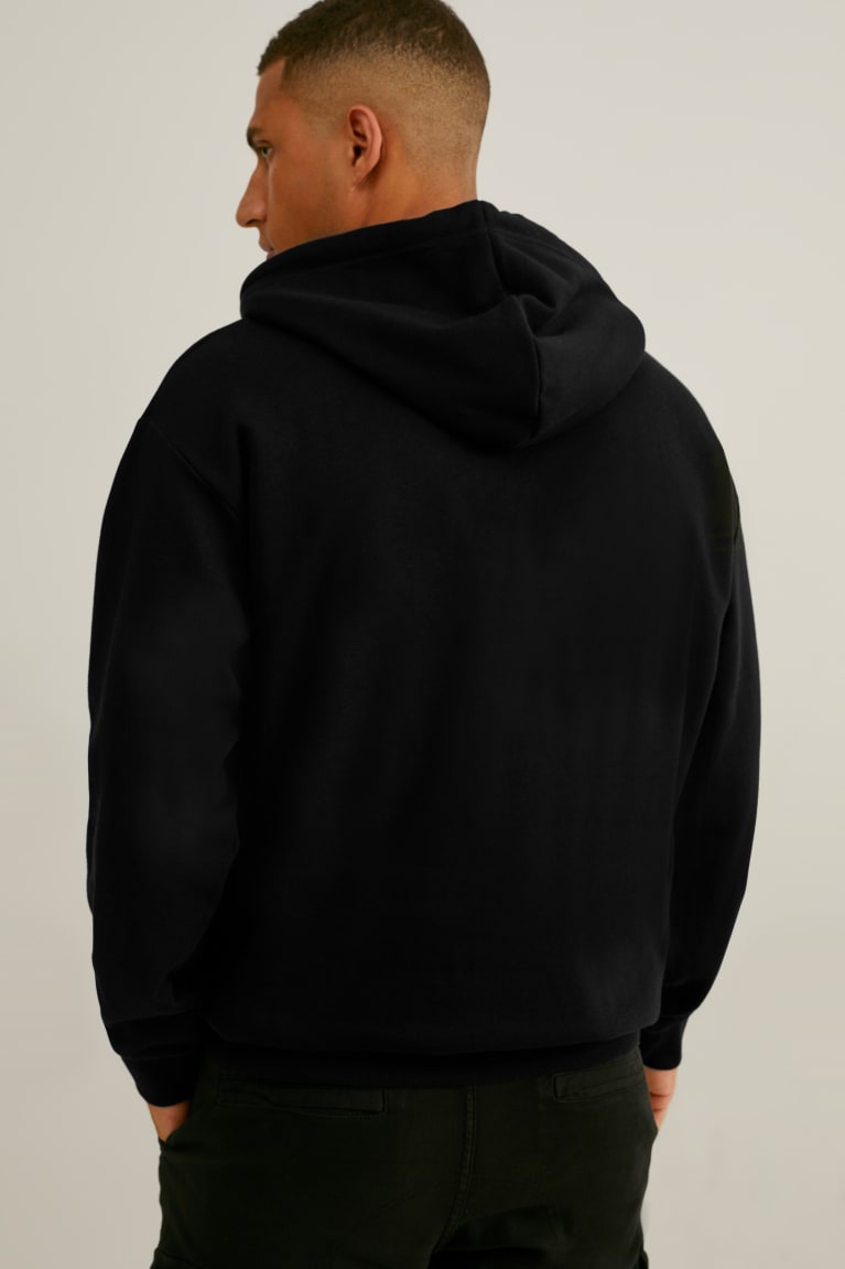 Black C&A Men's Sweatshirts | NLREJ-7152