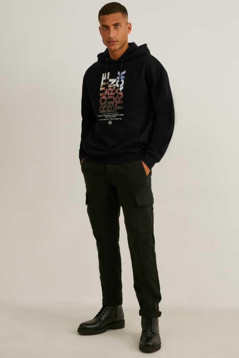 Black C&A Men's Sweatshirts | NLREJ-7152