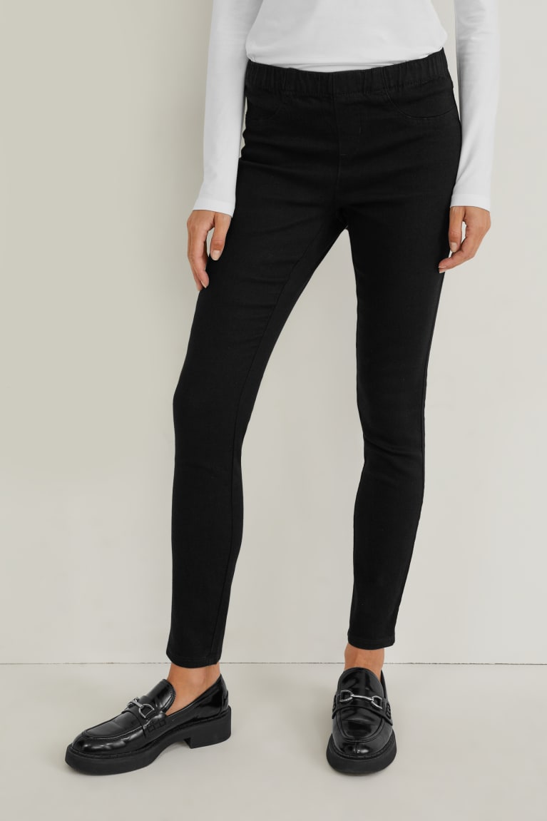 Black C&A Multipack Of 2 Jegging Women's Trousers | ITNMG-9142