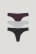 Black C&A Multipack Of 3 Thong Seamless Lycra® Women's Underwear | GFIXK-4985