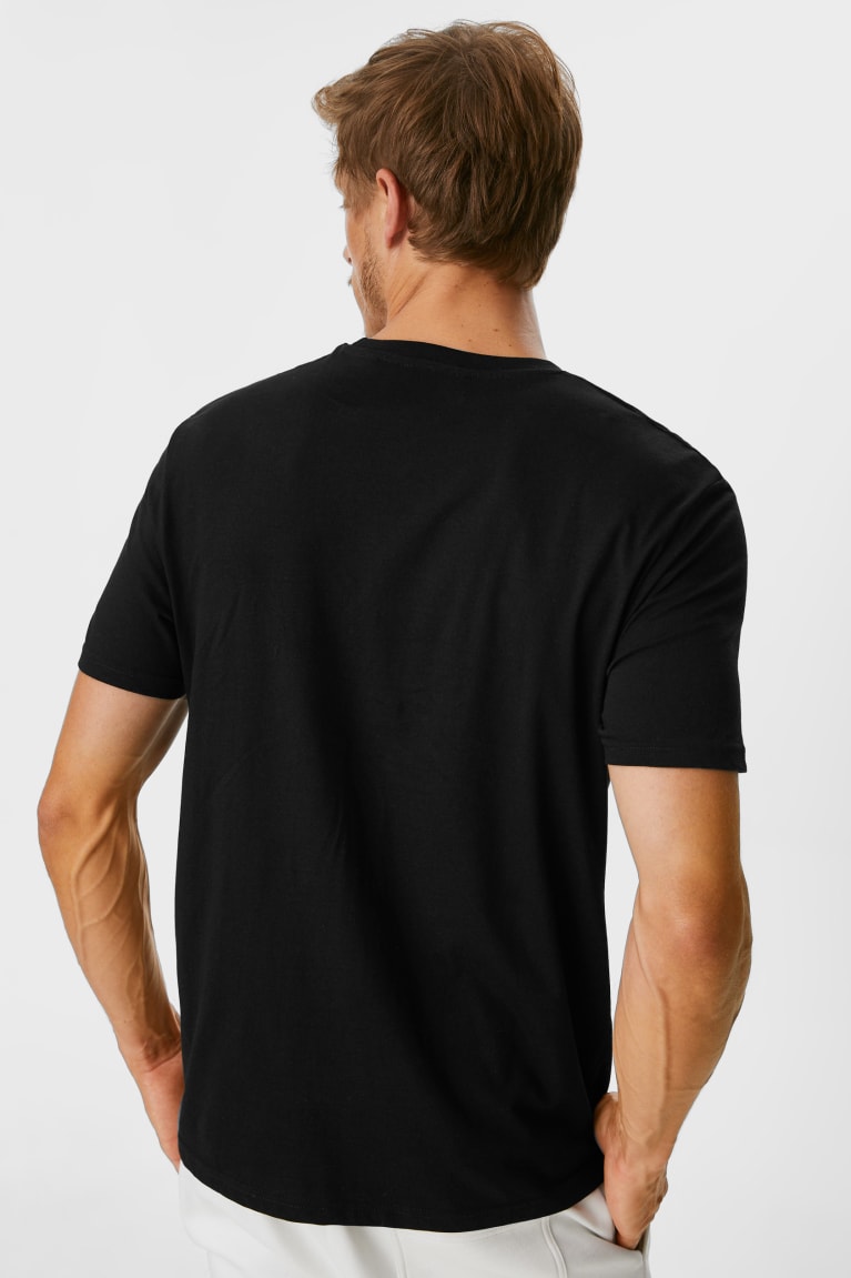 Black C&A Multipack Of 5Organic Cotton Men's T-shirts | WFZXY-4526