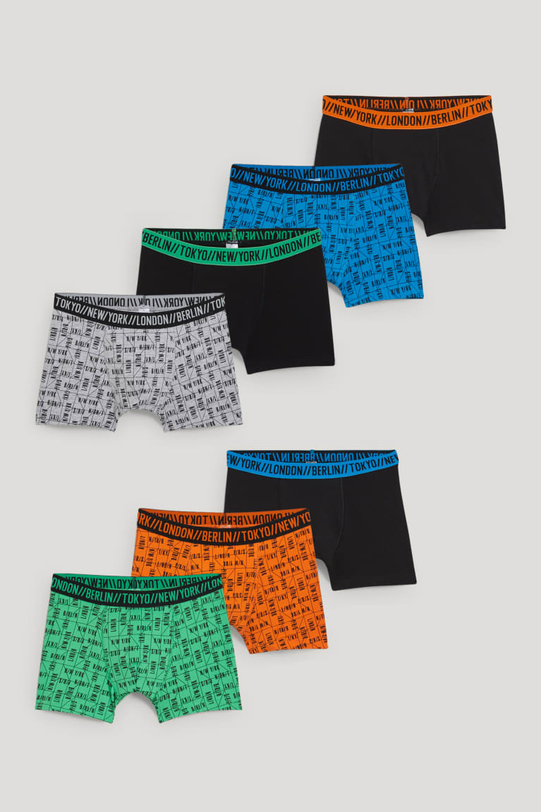 Black C&A Multipack Of 7 Boxer Boys\' Underwear | AXSFY-7102