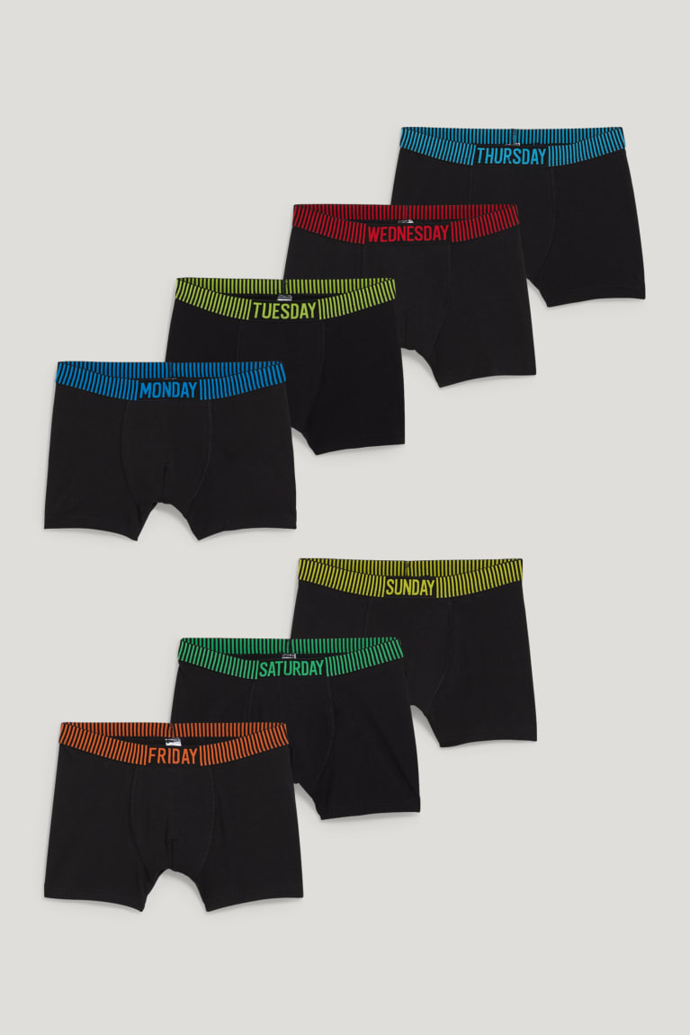 Black C&A Multipack Of 7 Trunks Boys\' Underwear | PRWHC-3089