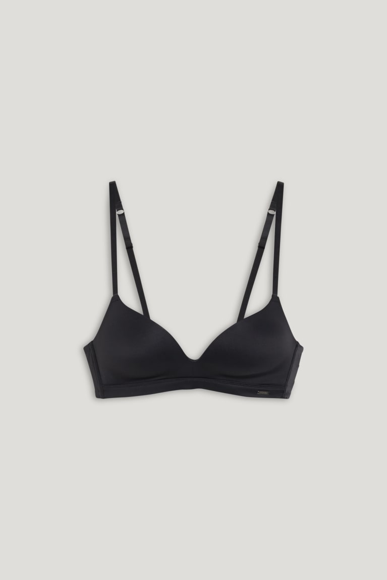 Black C&A Non-wired Bra Padded Women's Underwear | IODZY-1802