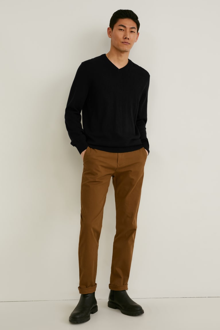 Black C&A Organic Cotton Men's Jumper | CKWRV-4706