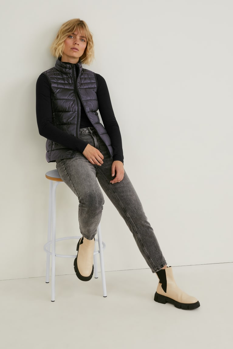 Black C&A Quilted Gilet Bionic-finish®eco Women's Jackets | GJWTK-1624